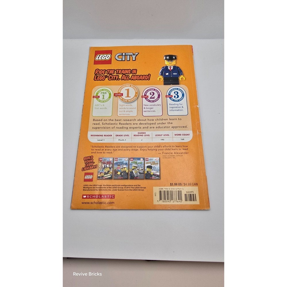 Lego City: All Aboard! (Level 1) by Sander, Sonia; Scholastic Great Condition - Picture 2 of 3